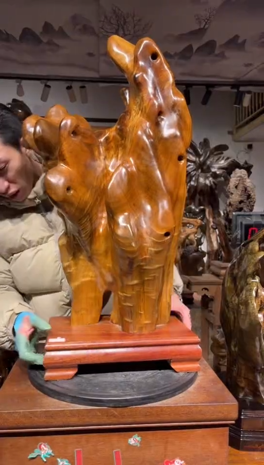 【闪购商品】金丝楠木艺金丝楠木自然摆件