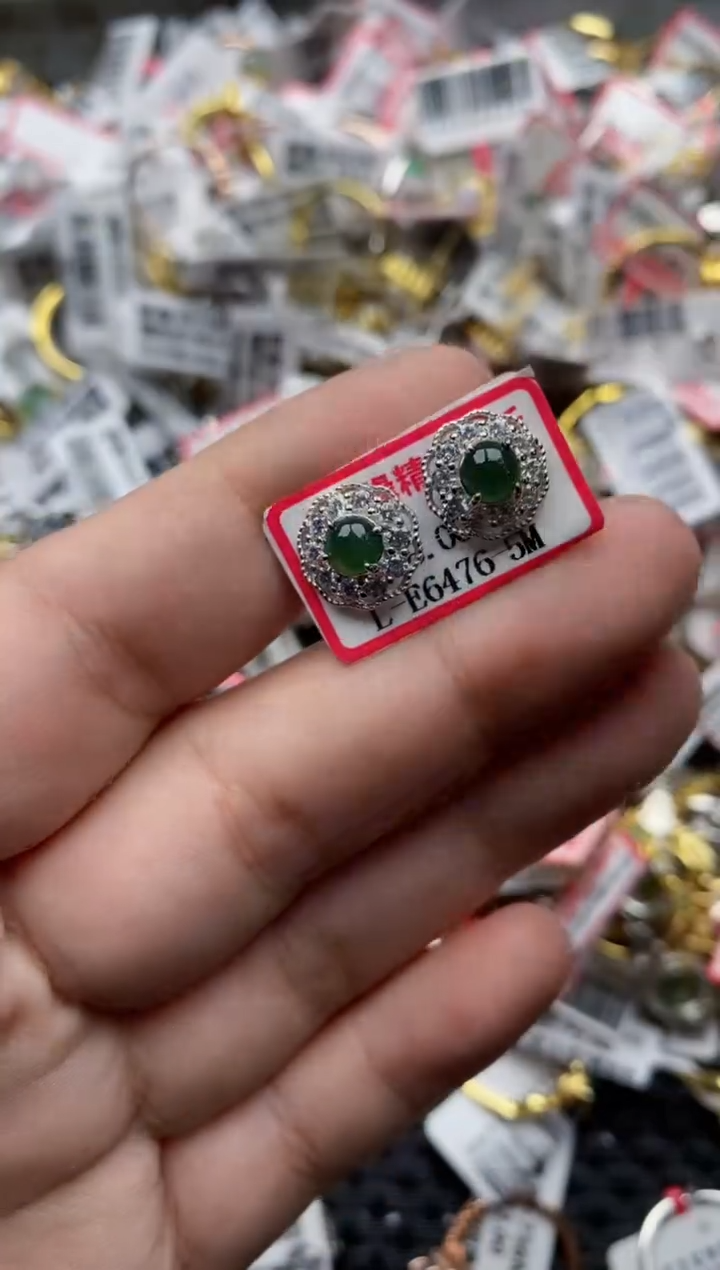 【闪购商品】翡翠戒指银S925镶嵌66666---10