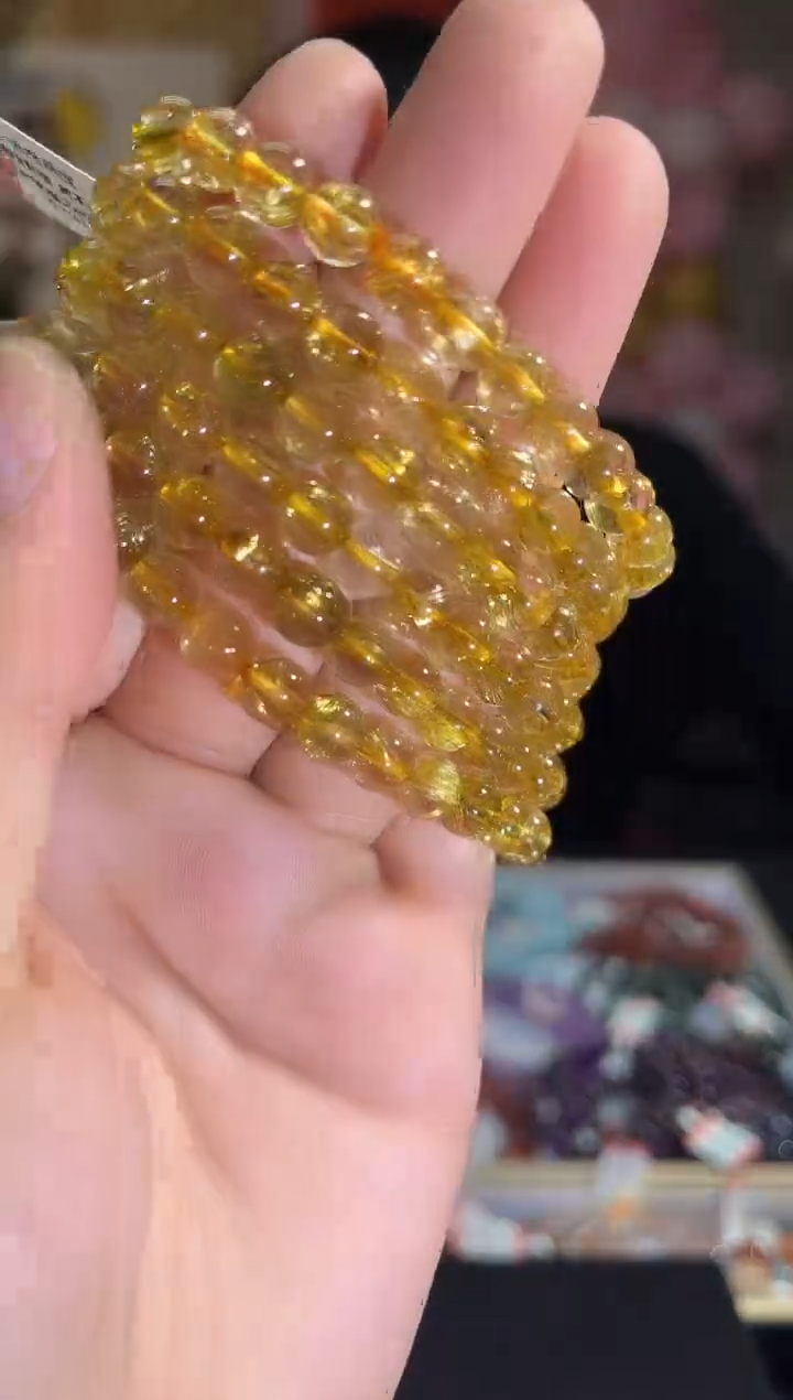 【闪购商品】水晶手链未镶嵌4多样性发其一钛晶6+