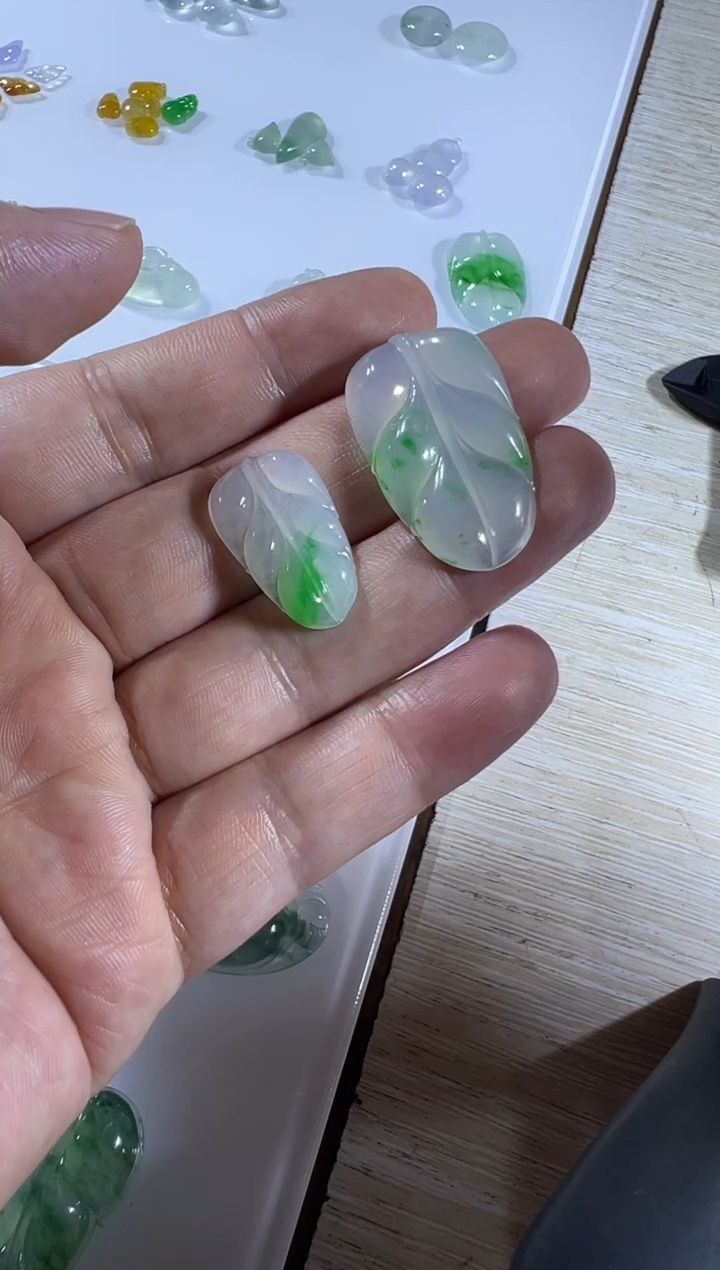 【闪购商品】定制翡翠未镶嵌叶子