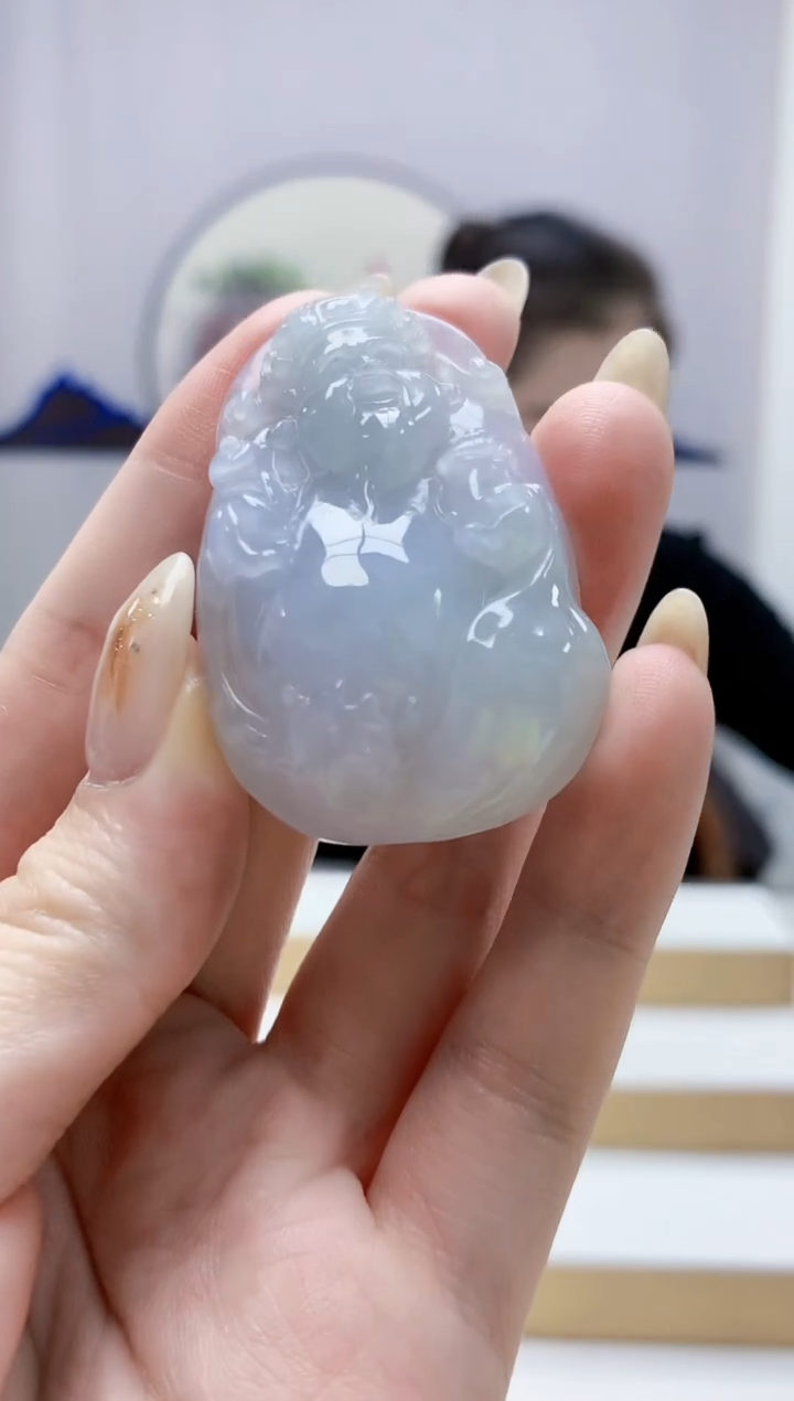 未镶嵌定制翡翠3099jw-毛货挂件46