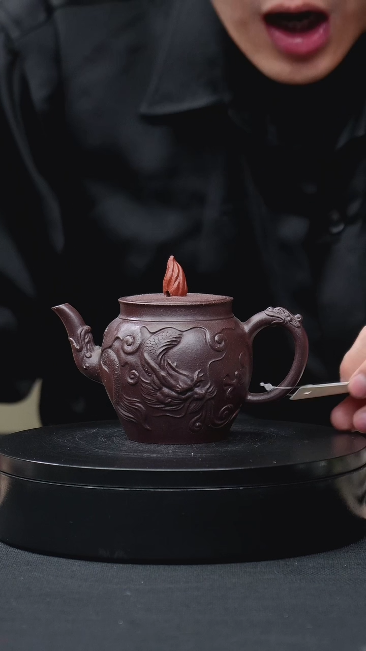 紫砂茶壶花器星火