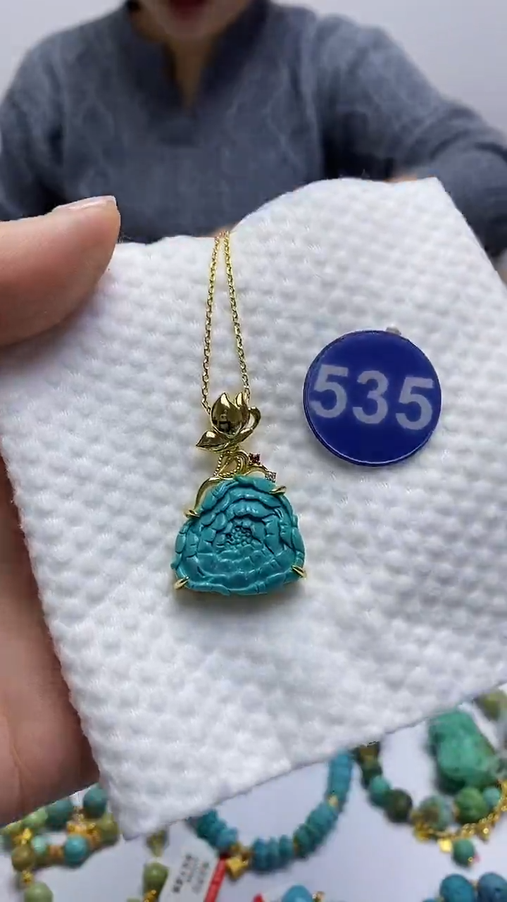 【闪购商品】绿松石项链合金535项链