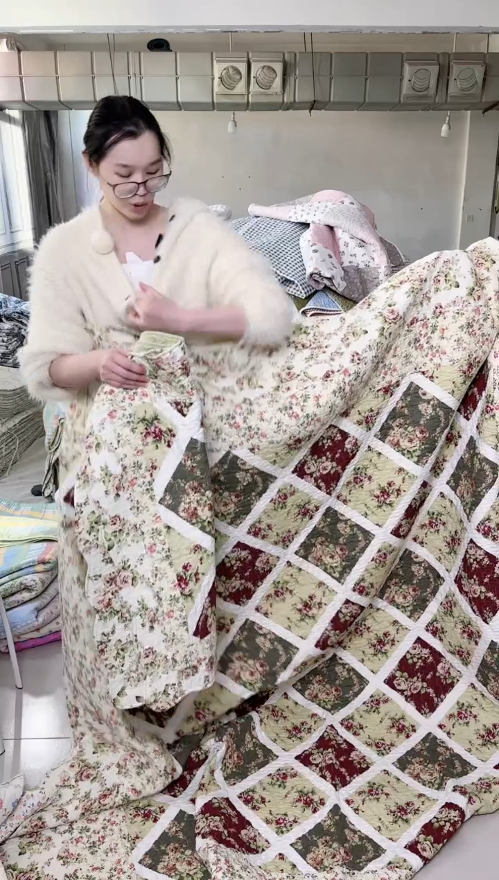 棉50*70花边枕套一对