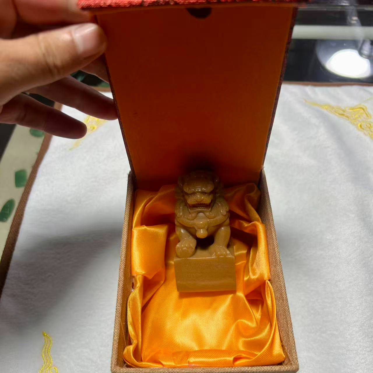 首饰盒/箱 官方正品醒狮玉石印章