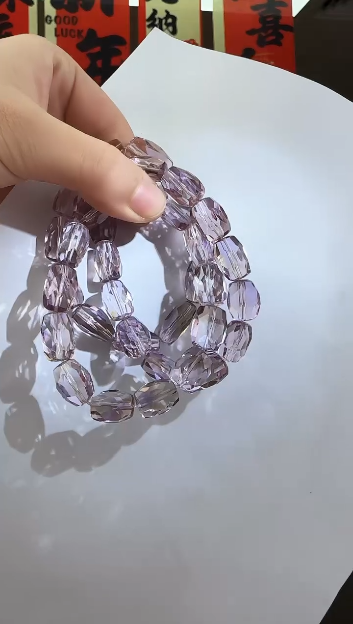 【闪购商品】水晶手链未镶嵌多样性发一件 紫黄