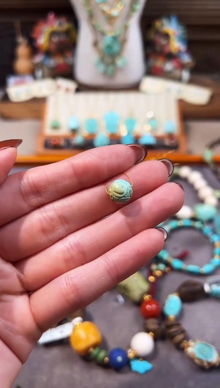 未镶嵌绿松石配饰圆珠