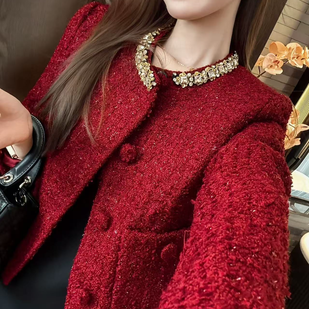 009 金钻领口重工外套