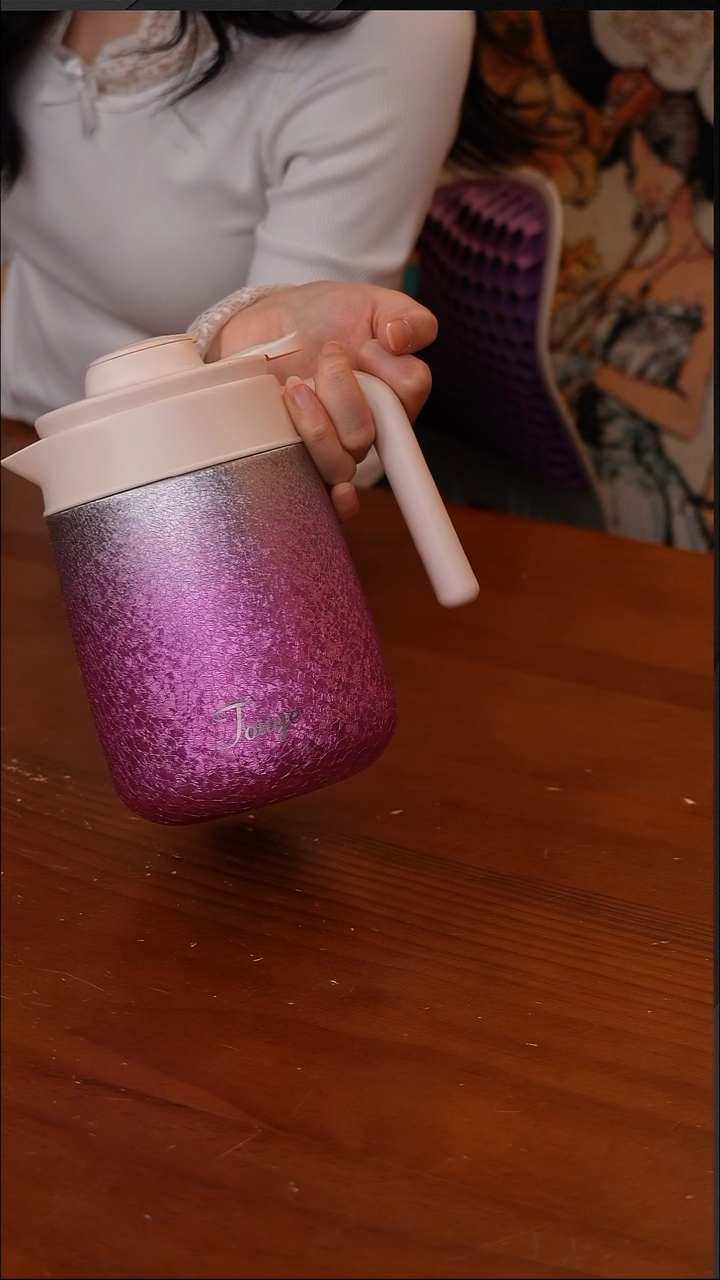 陶44-TOUYE透也 钛晶焖茶壶1000mI-粉色