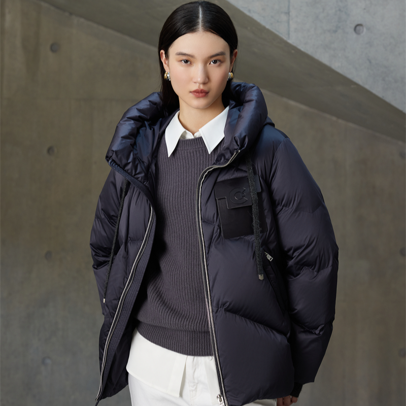 824Y852一手长宽松韩版白鸭绒羽绒服可溯源三星安心绒