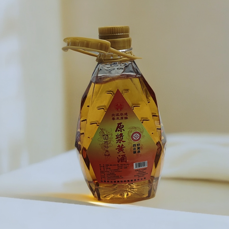 四达黄酒半甜型4斤装大桶原浆