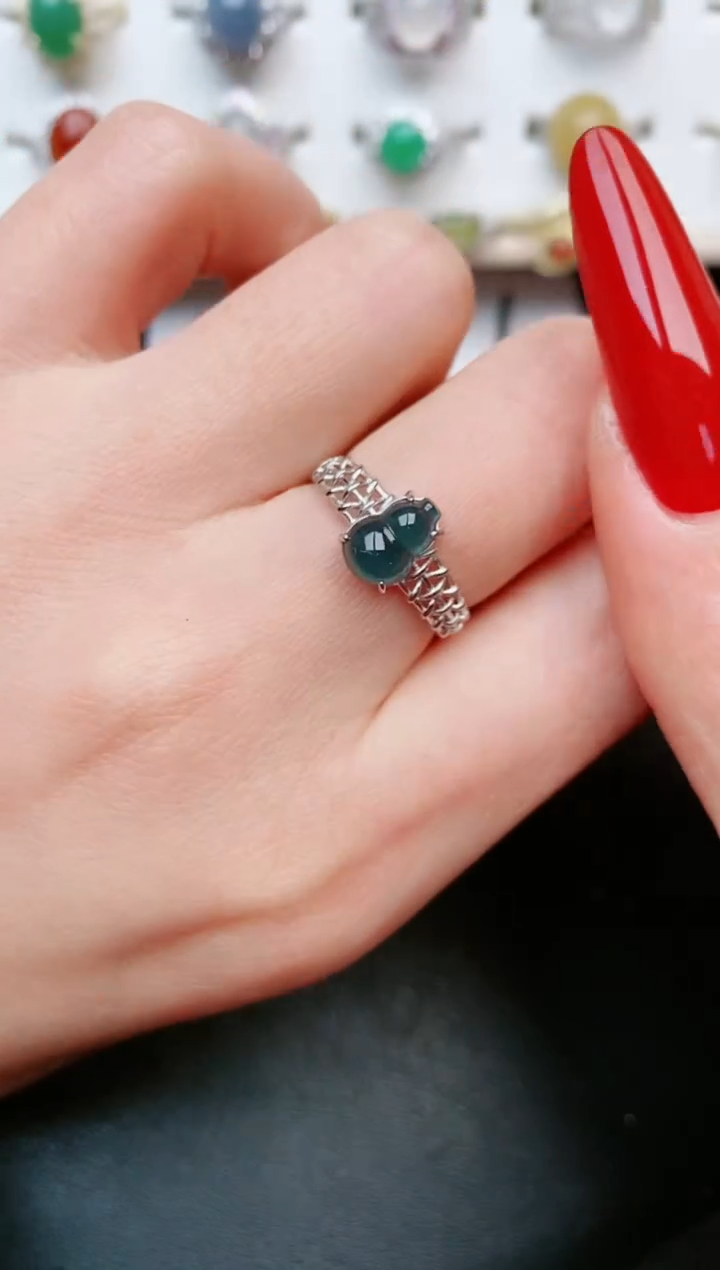 【闪购商品】翡翠戒指银S925镶嵌.....