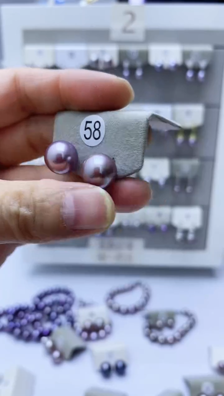 【闪购商品】淡水珍珠耳饰银S925镶嵌58