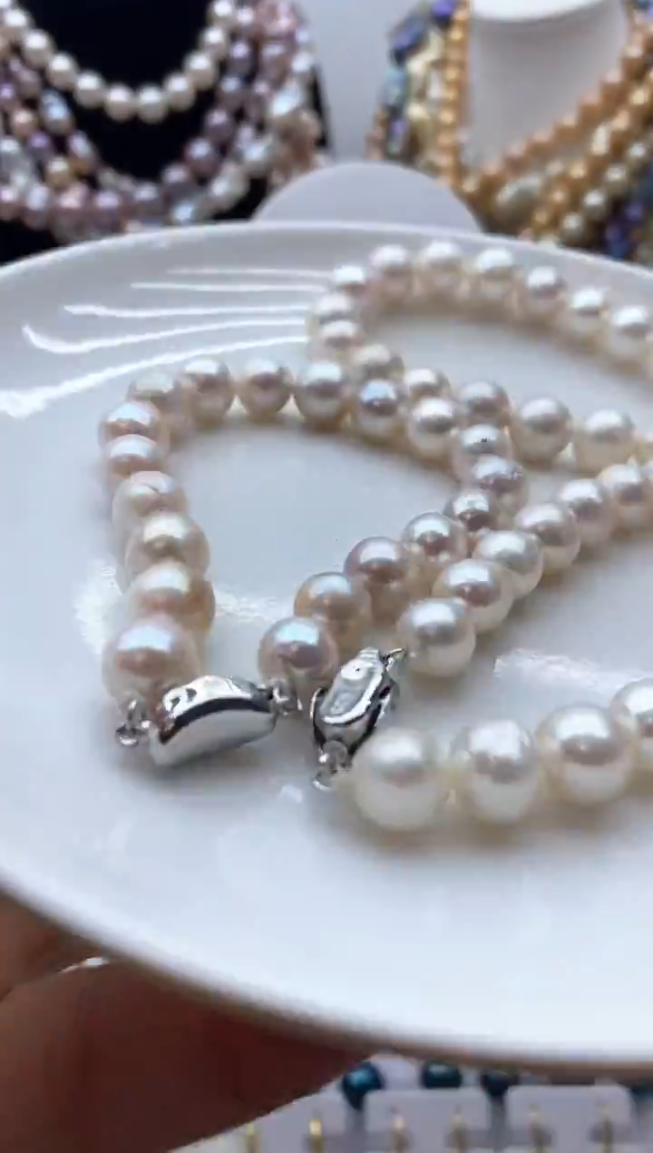 【闪购商品】淡水珍珠颈饰钛钢16