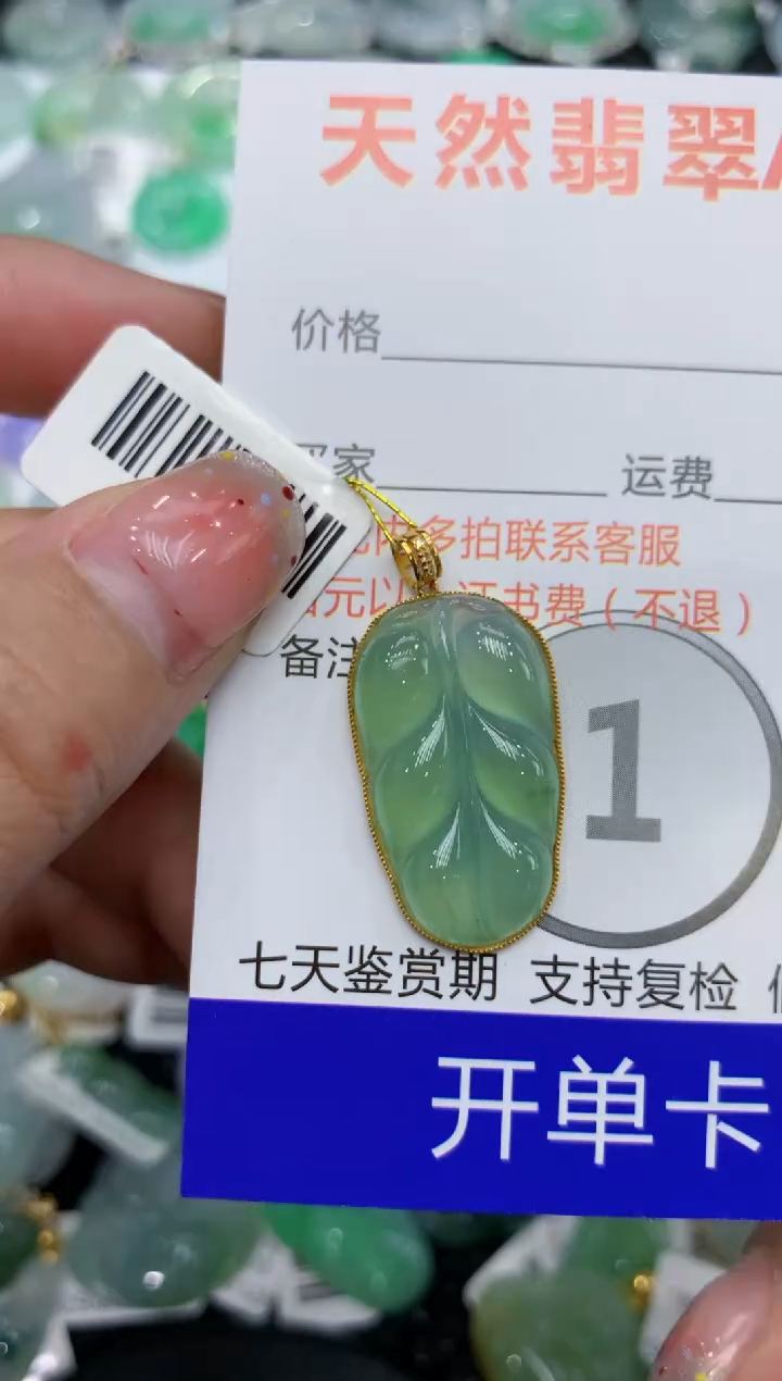 【闪购商品】翡翠颈饰18K金镶嵌111111111111