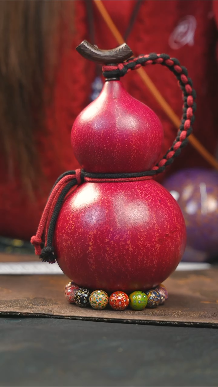 【闪购商品】WG209大漆酒葫芦不包手串及旋转底座