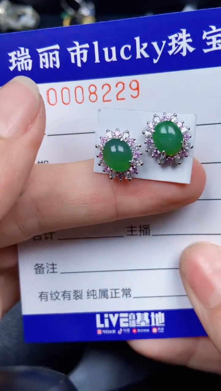 【闪购商品】翡翠颈饰银S925镶嵌8229