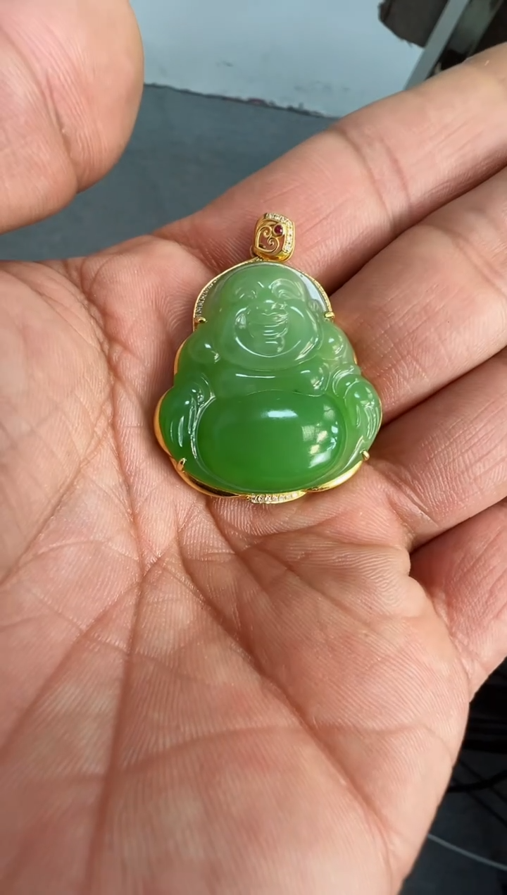 【闪购商品】和田玉吊坠18K金镶嵌多样性发货拍一发一