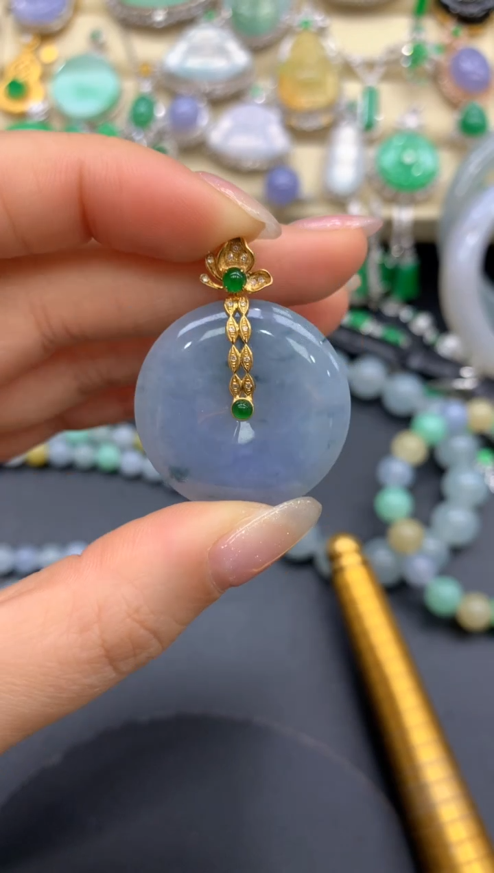 【闪购商品】翡翠颈饰18K金镶嵌274-中国好珍宝