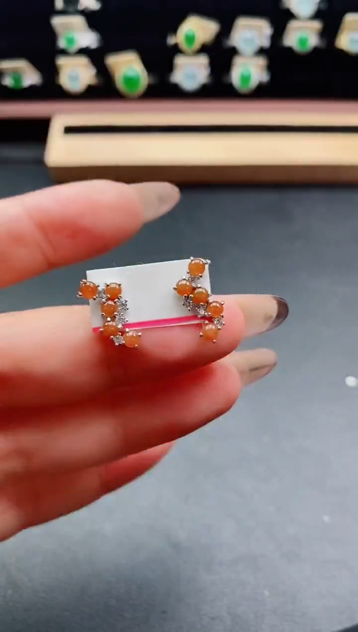 银S925镶嵌戒指翡翠1