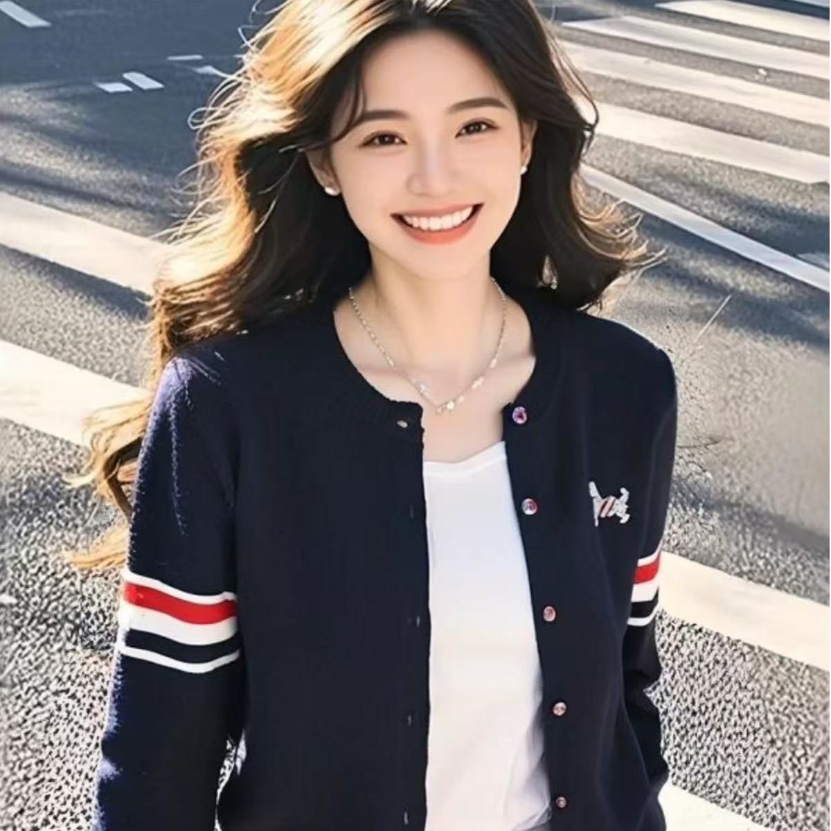 1067-2025时尚洋气开衫