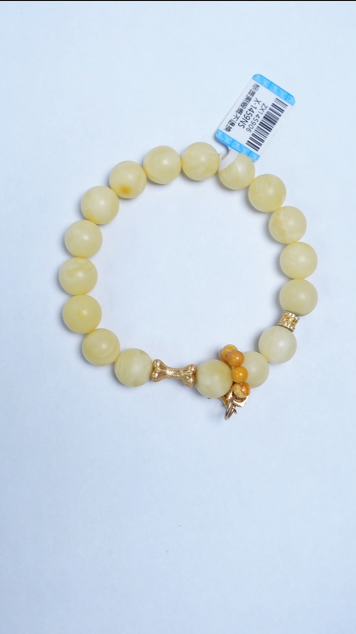 手链蜜蜡未镶嵌香珀圆珠手串