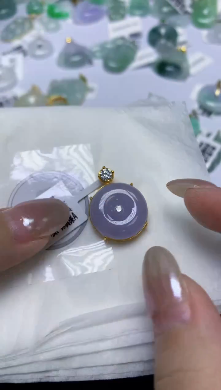 颈饰未镶嵌翡翠天然缅甸翡翠A货多样性发一件