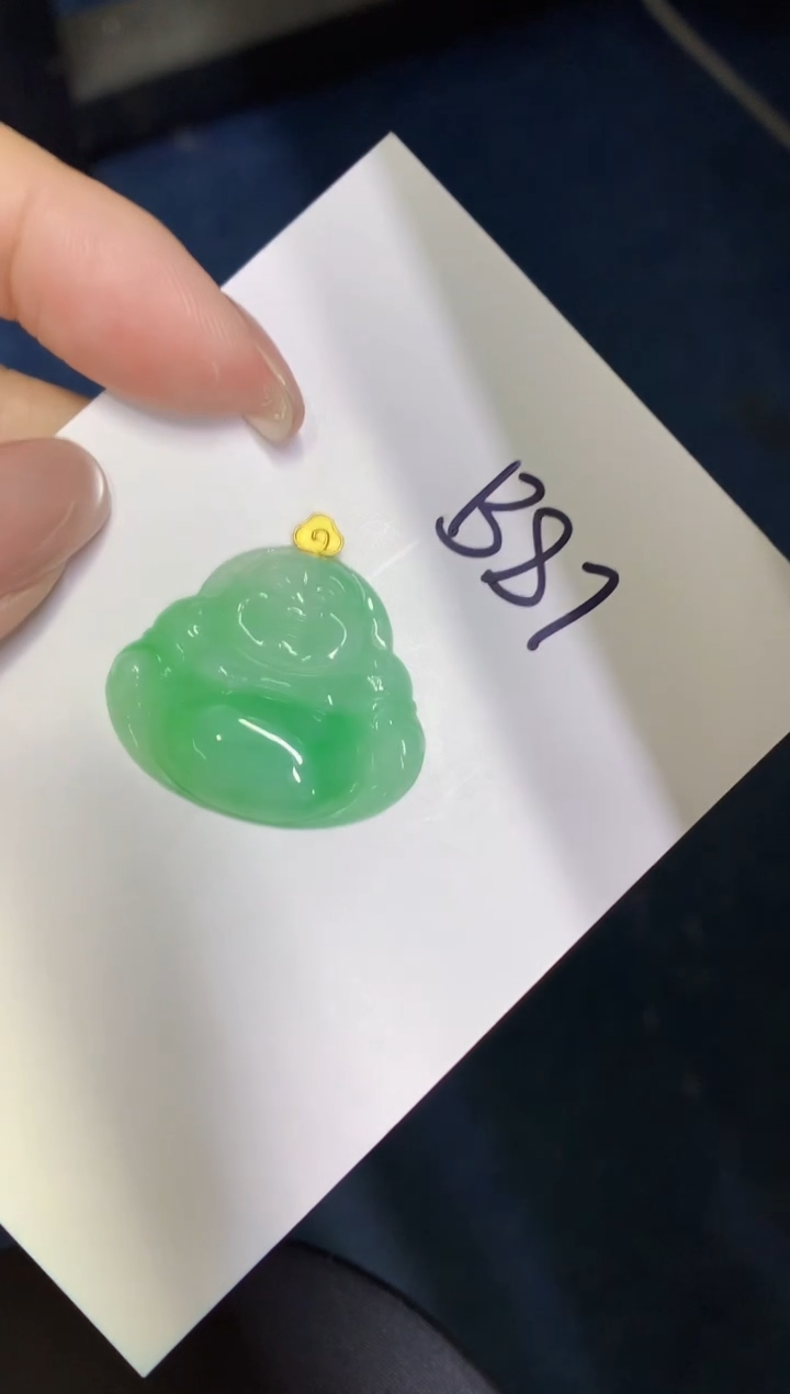 【闪购商品】翡翠颈饰18K金镶嵌00000000000