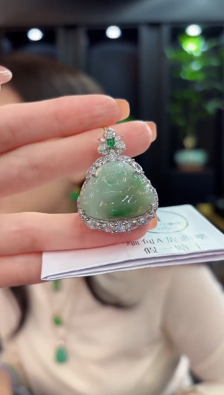 吊坠(不含链)未镶嵌翡翠税***安 缅甸A货/支持复检/一件