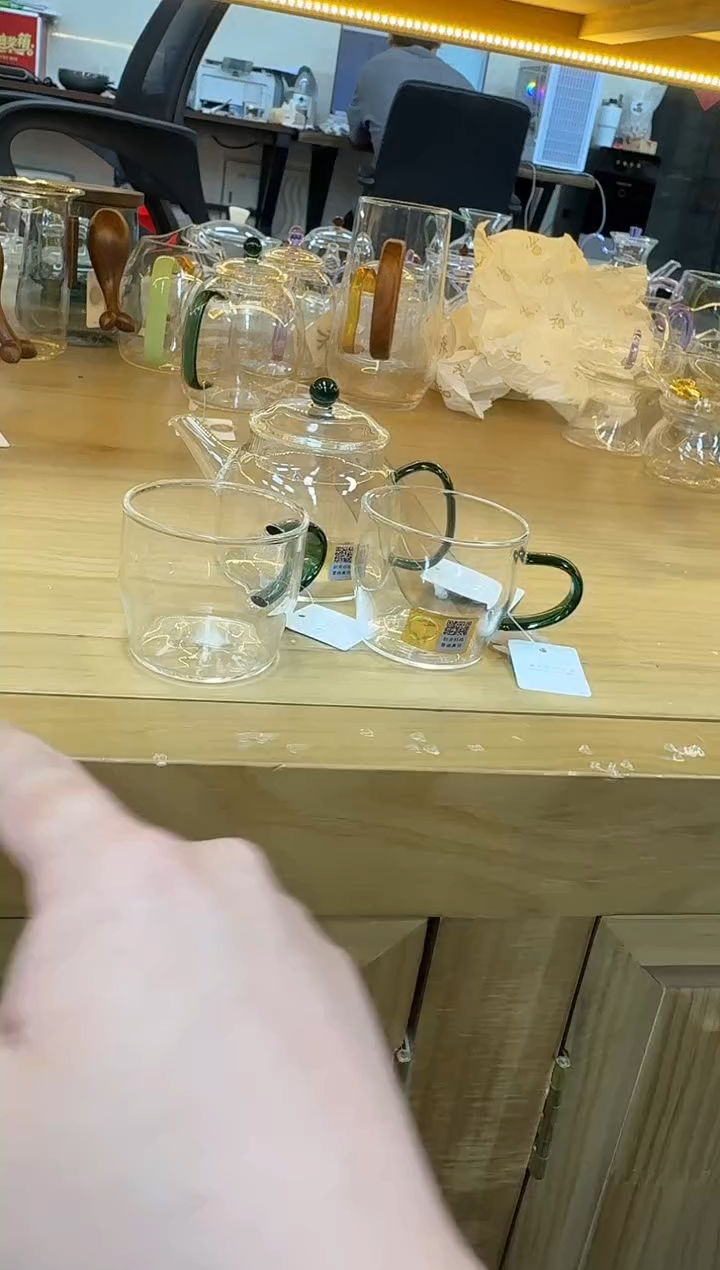 禾器言卿壶-墨绿色+禾器清尚杯一个装*2