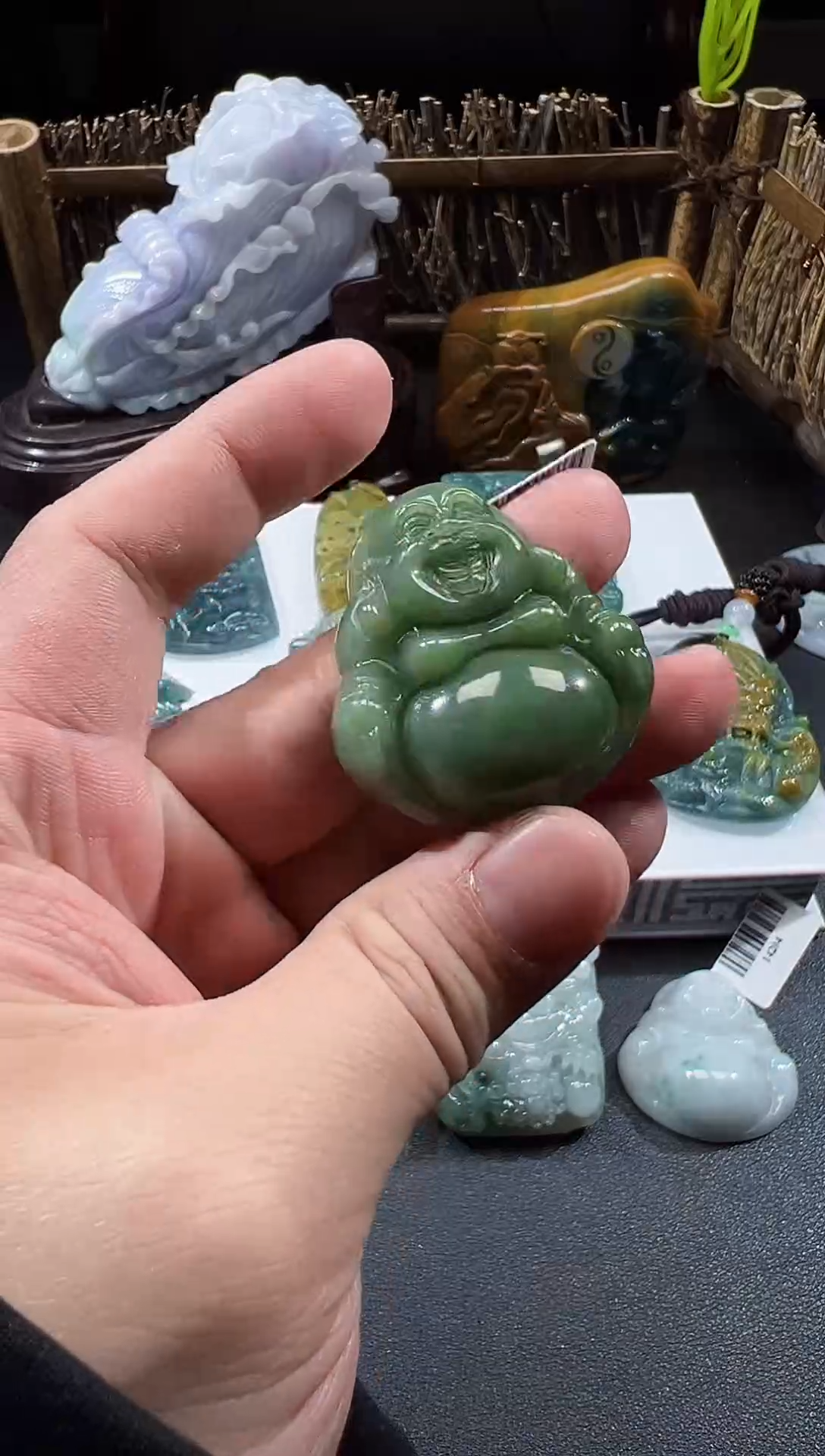 【闪购商品】翡翠颈饰未镶嵌天然A货翡翠（多样性发）佛公