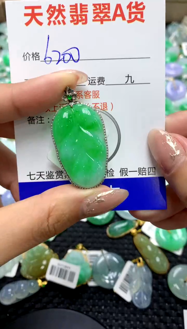 【闪购商品】翡翠颈饰18K金镶嵌1111111111