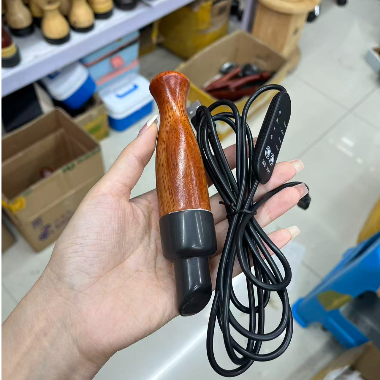 砭石温灸仪 电加热面部美容 拨筋棒口红美容仪