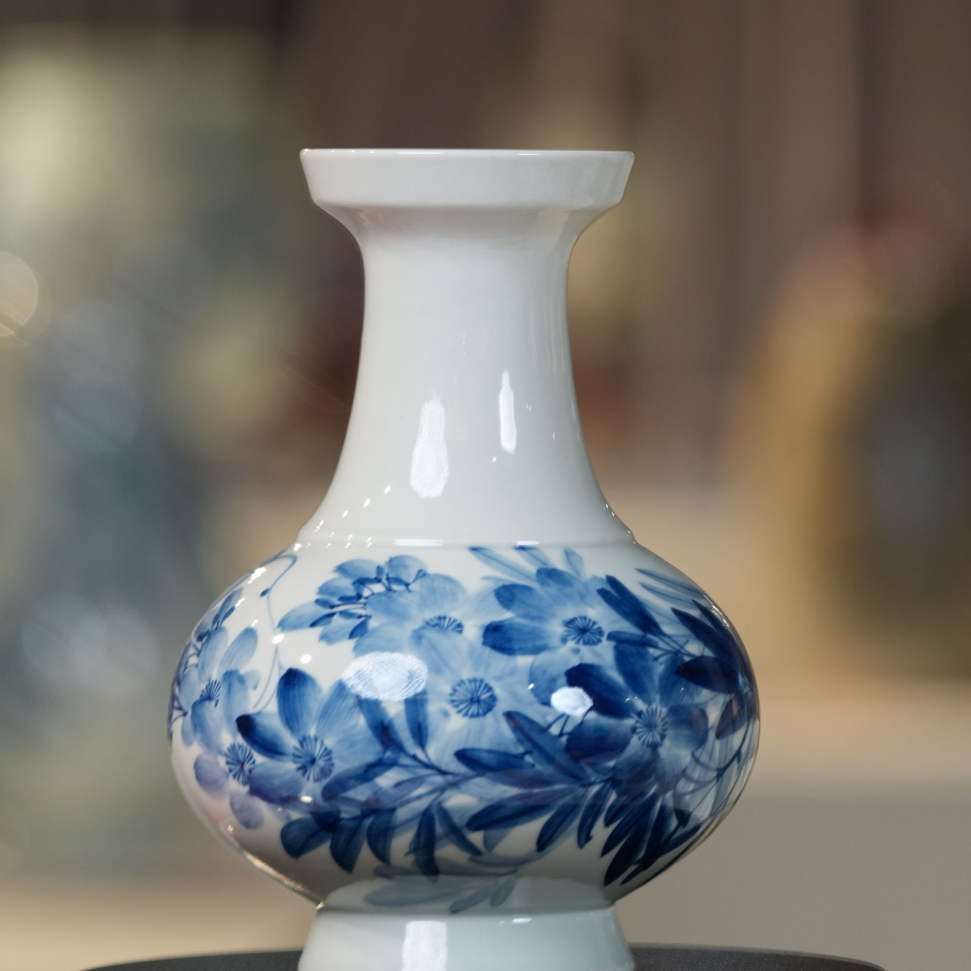 松纳柴器屈小明柴窑青花花瓶
