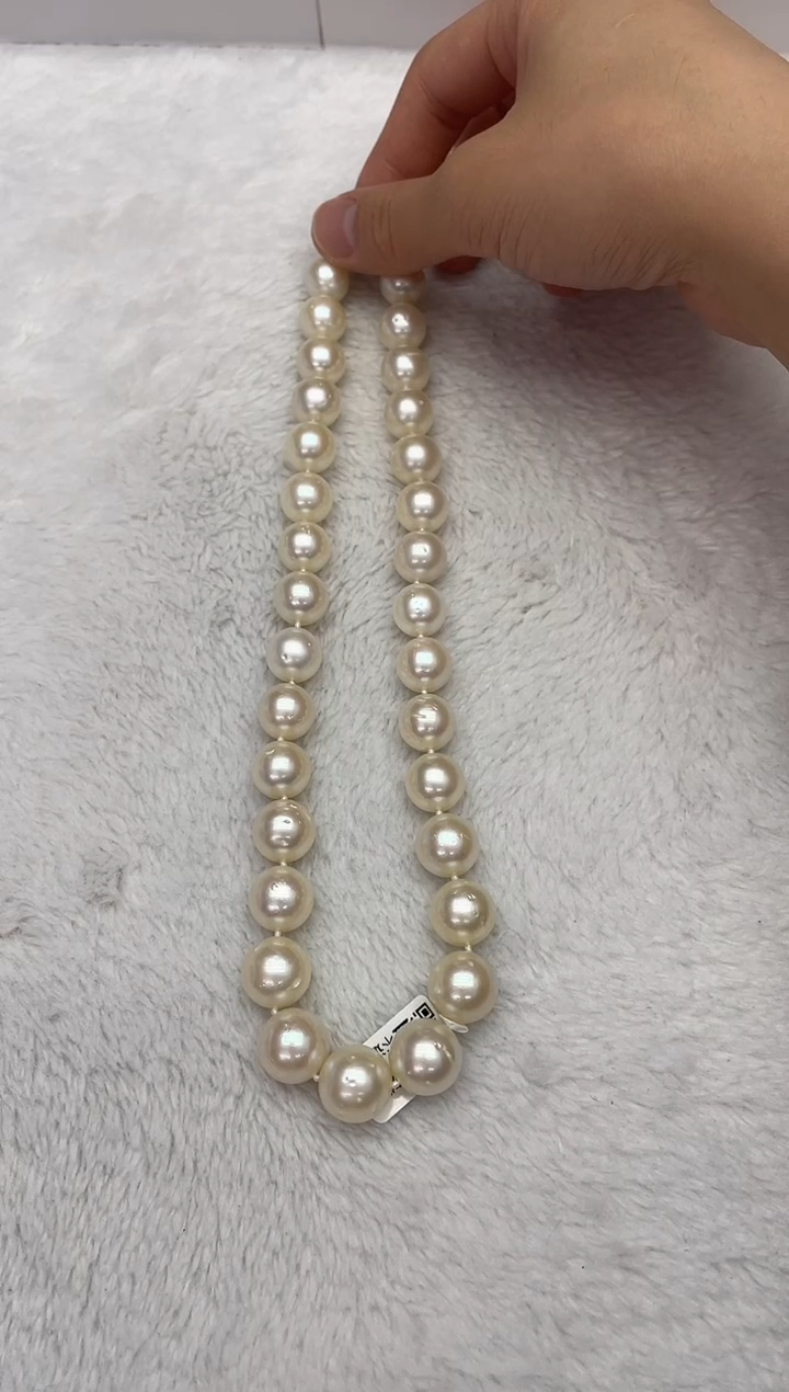【闪购商品】海水珍珠颈饰未镶嵌澳白12-15mm (多样性发一)
