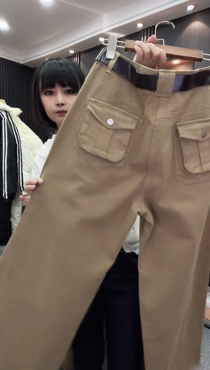 88936牛仔裤---卡其色