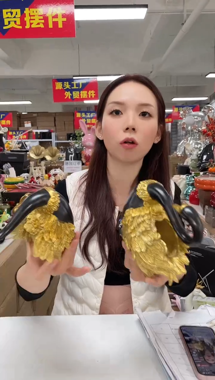 树脂树脂【孤品仅一件】天鹅黑金