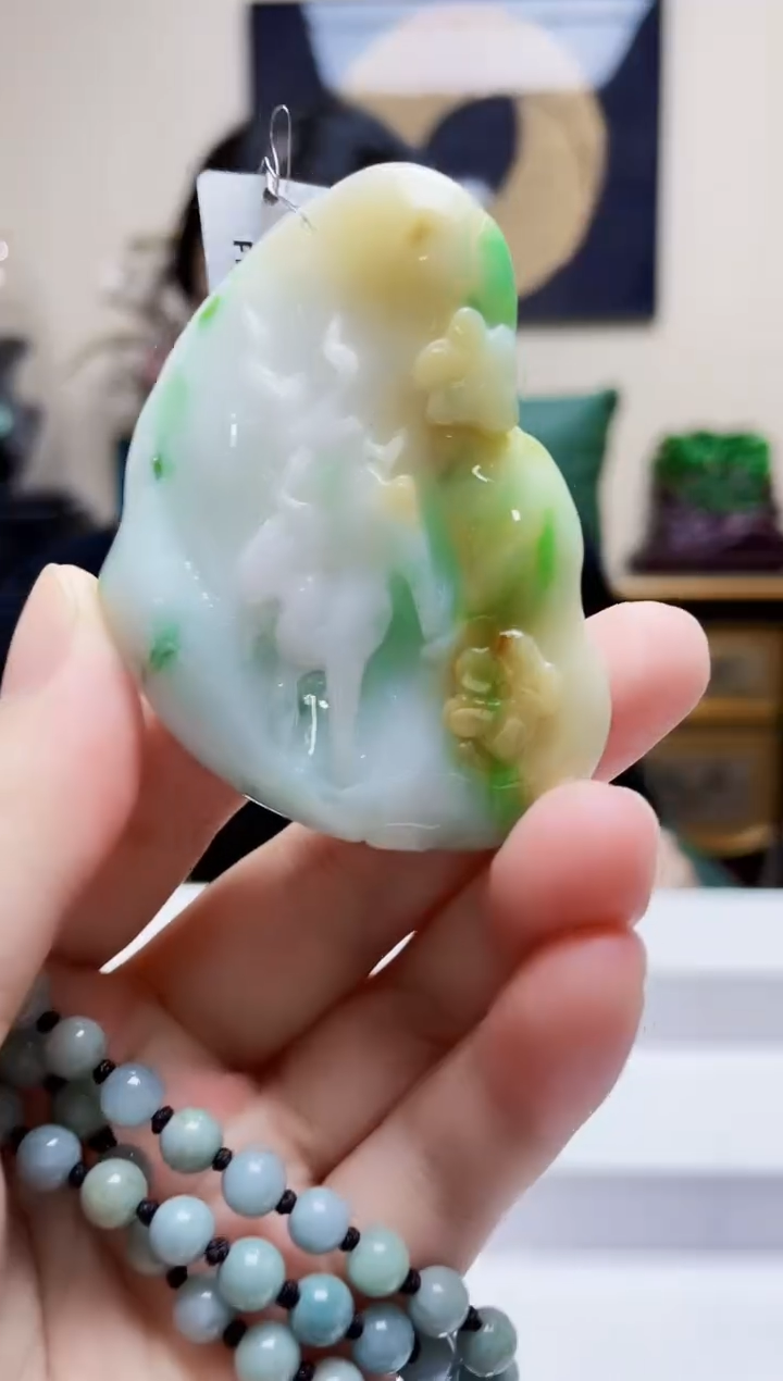 未镶嵌定制翡翠吊坠47