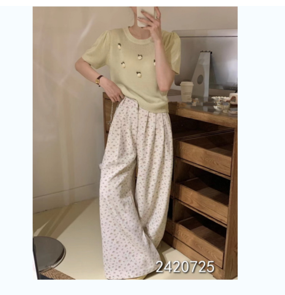 小妳XiaoNi———（夏款针织T恤2420725）