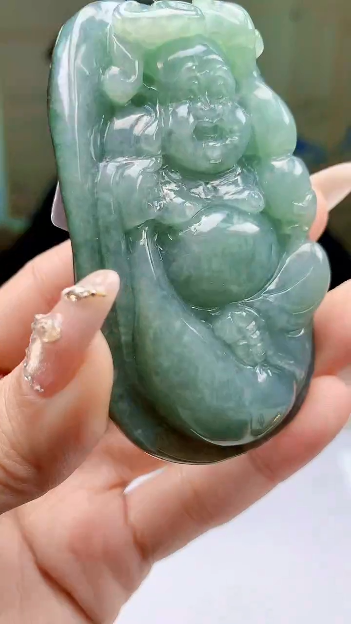 【闪购商品】定制翡翠未镶嵌5152ty-毛货挂件81