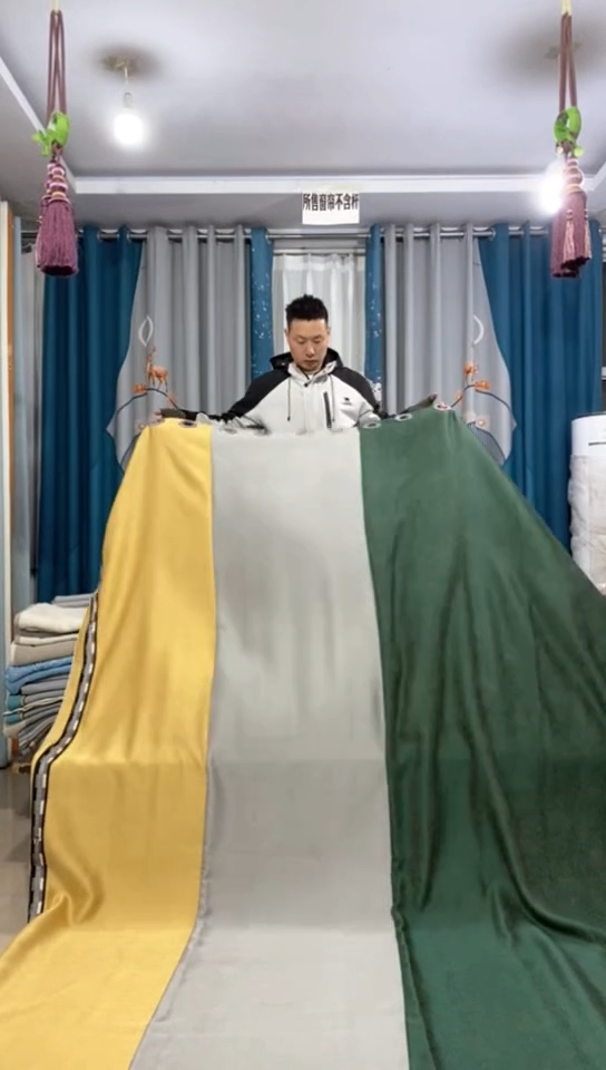 麻成品窗帘  2米3