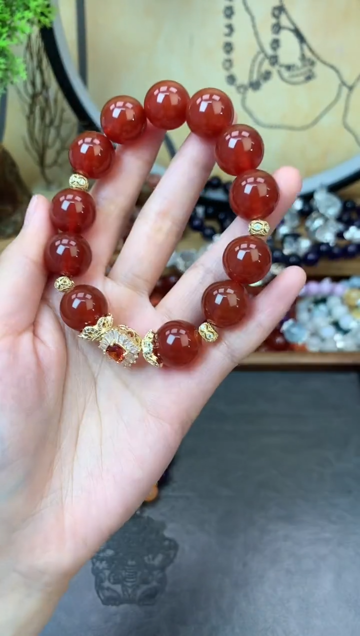 【闪购商品】玛瑙手饰未镶嵌1402手串