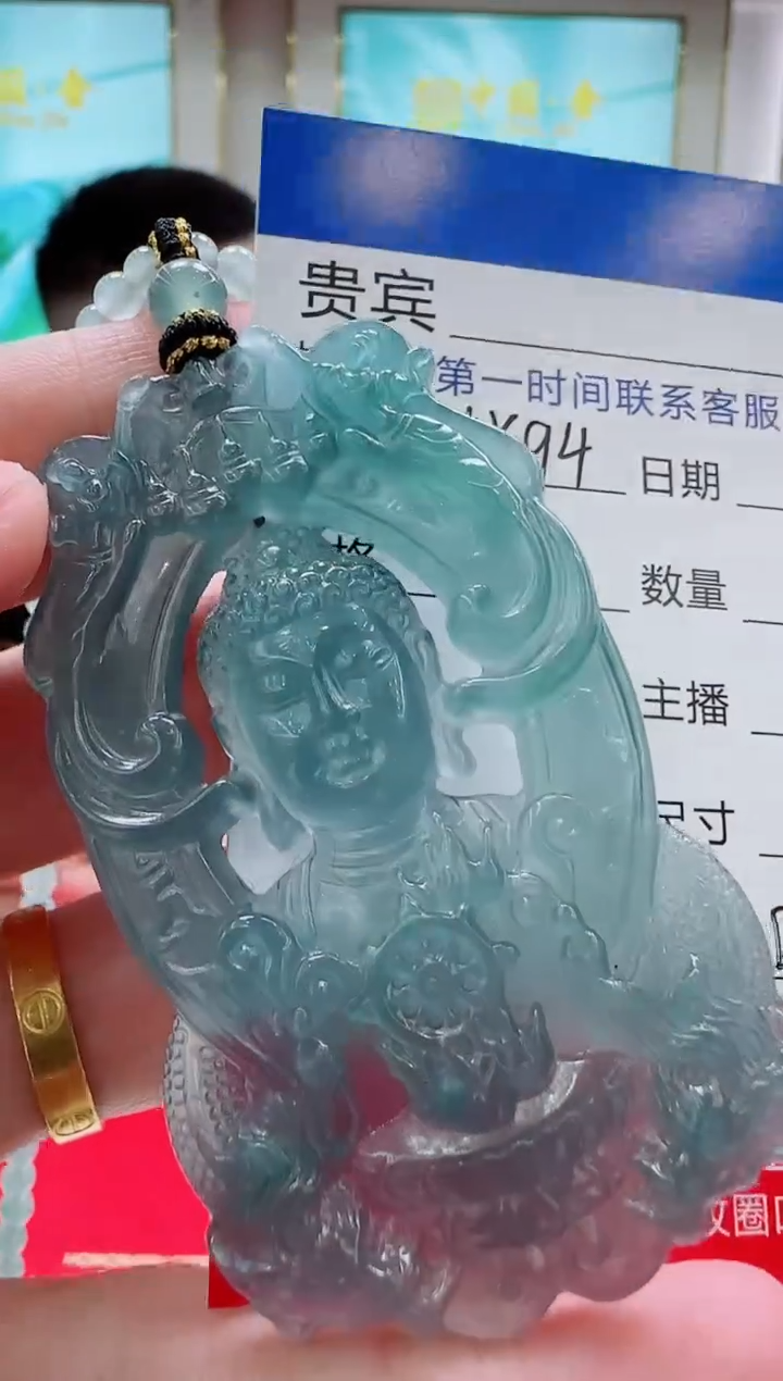 未镶嵌定制翡翠LX94翡翠吊坠赠珠链-多样性发其一