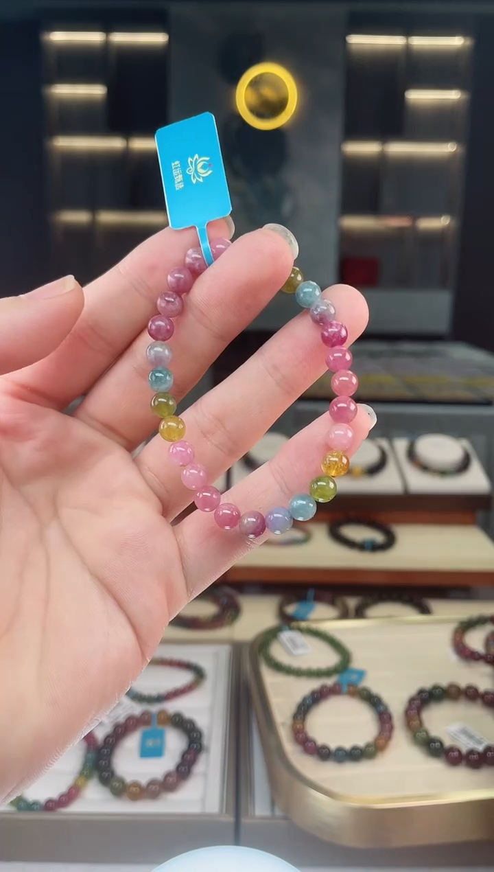 【闪购商品】碧玺单圈手串6mm+未镶嵌（多样性发一条）Y