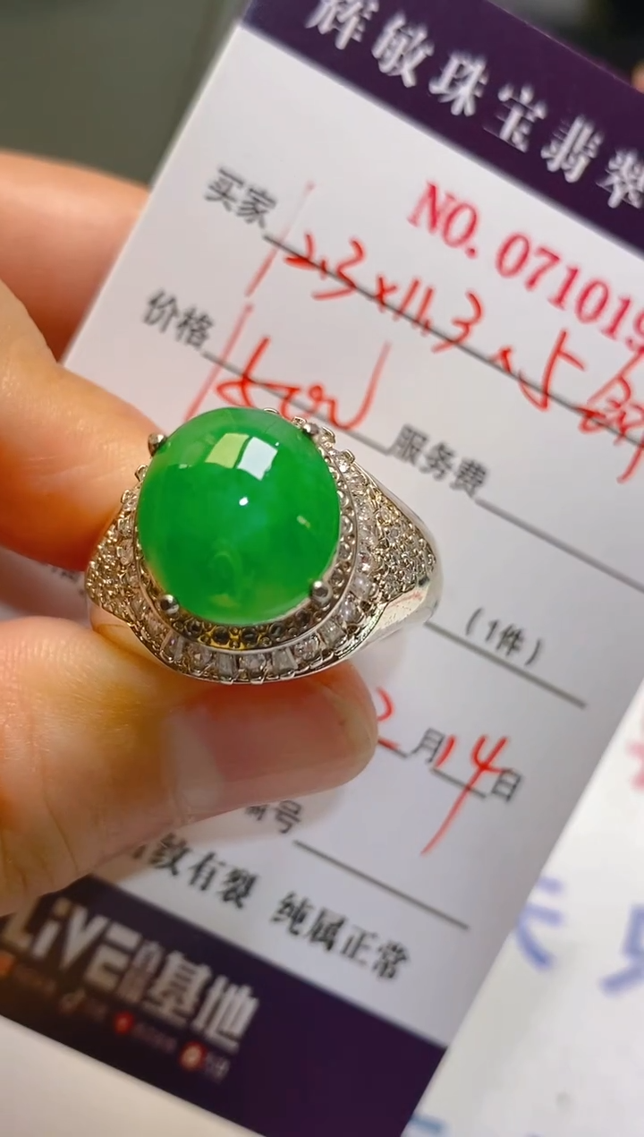 【闪购商品】翡翠耳饰未镶嵌天然A货翡翠1