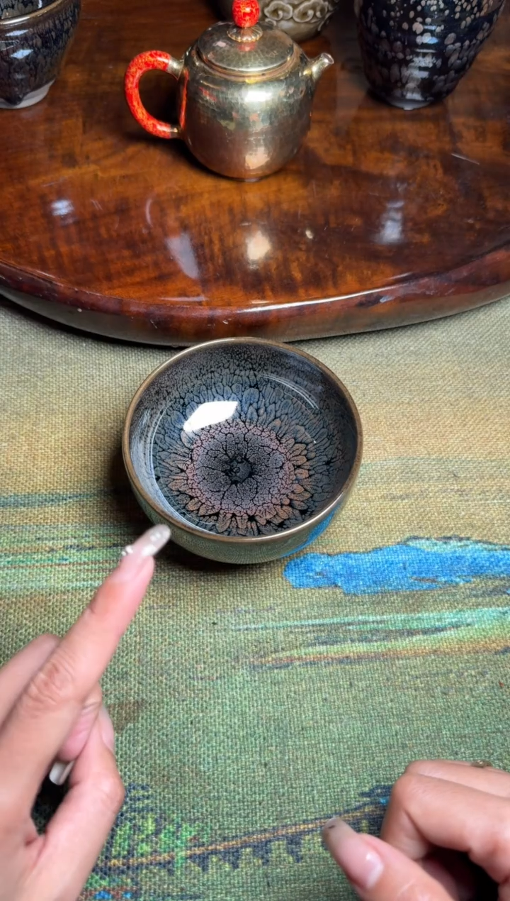 茶盏阙梅娇水墨牡丹4