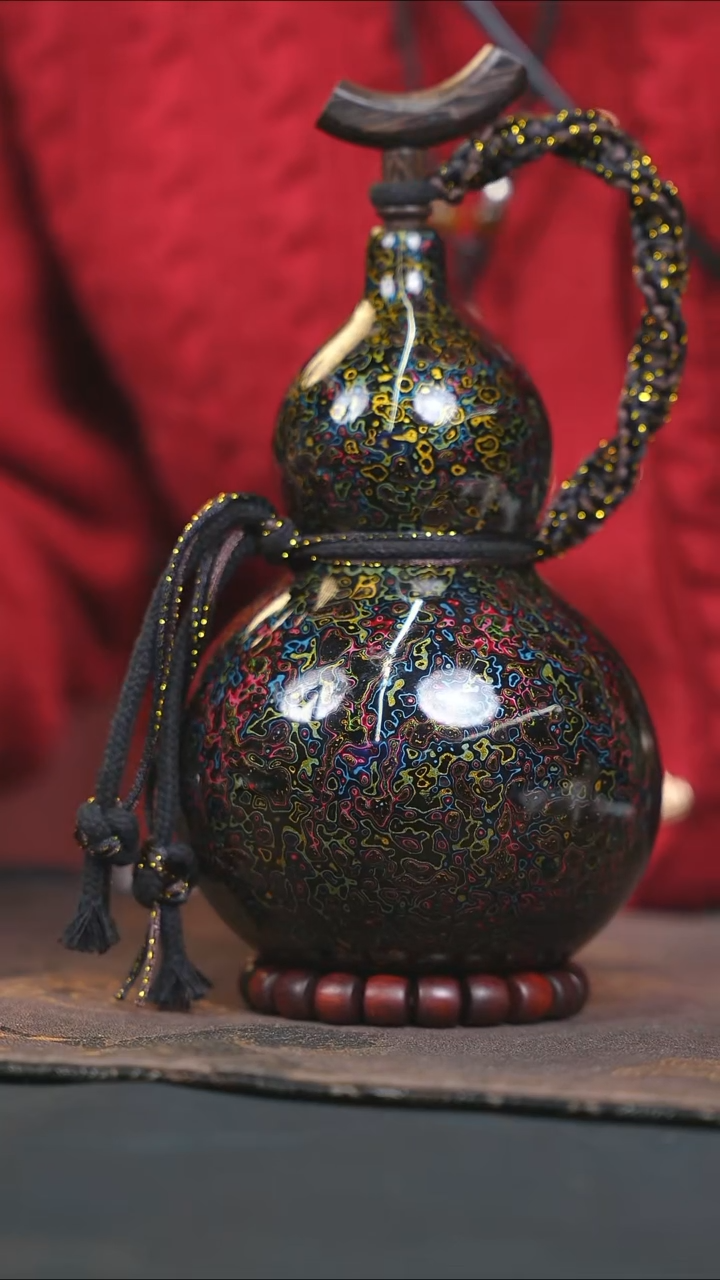 【闪购商品】WO152漆艺酒葫芦不包手串及旋转底座