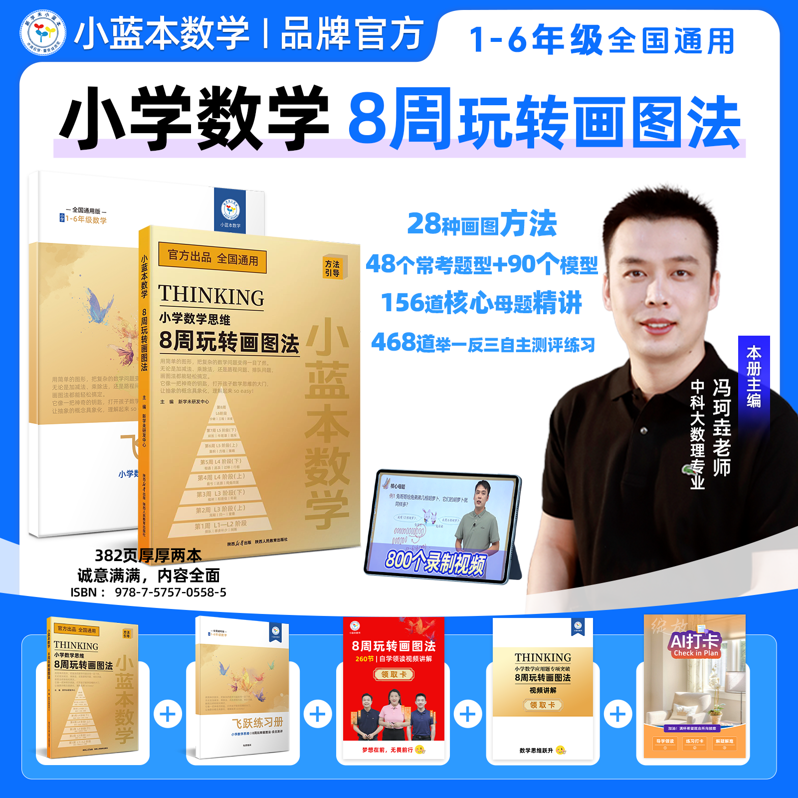 2025小蓝本数学8周玩转画图法123456年级小学数学模型建立通用版