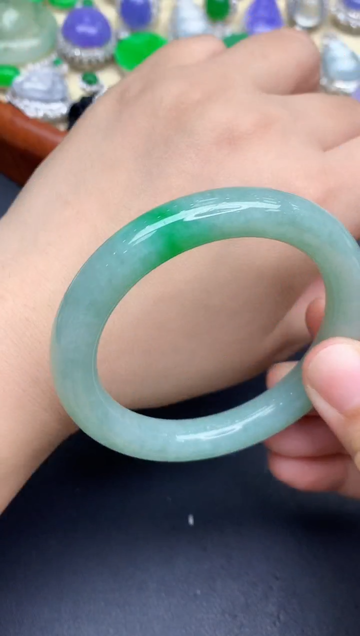 未镶嵌手镯翡翠490-中国好珍宝