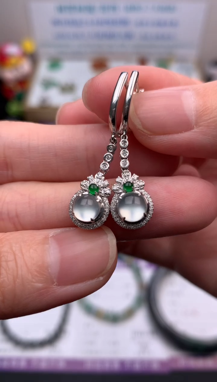 【闪购商品】定制翡翠18K金镶嵌模式推广期24小时鉴赏期